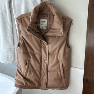 Abercrombie and Fitch Faux Leather Vest